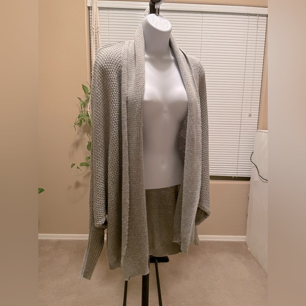 VICI Kiersey grey crochet cardigan size S/M